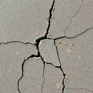 cracked concrete