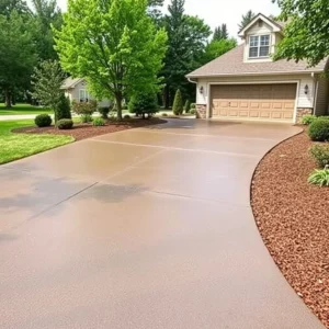 residential concrete driveway